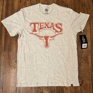 47 Gray Texas Longhorns Short Sleeve T-Shirt. SZ. L NWT
